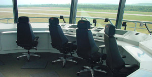 Flughafen Kontrollpulte